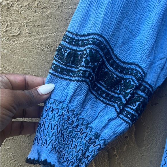 🎉HOST PICK🎉 Free People Wind Willow Embroidered V-Neck Dress - Picture 7 of 8